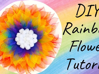 Rainbow Flower | Dollar Tree Grey Wreath Board | Easy Beginner Level