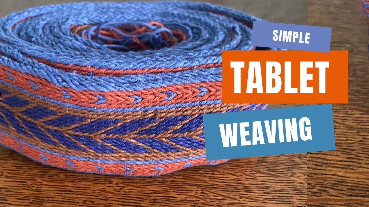 Simple tablet weaving. Pattern included!