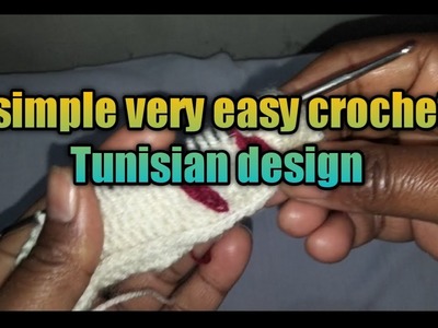 Simple very easy Tunisian crochet stitches || leaf motifs on blanket ||  knitting with Asifa