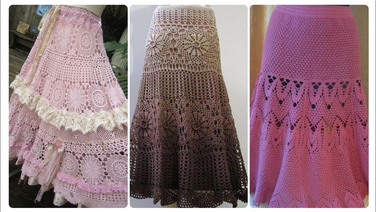 Stunning Crochet skirts designs for girls