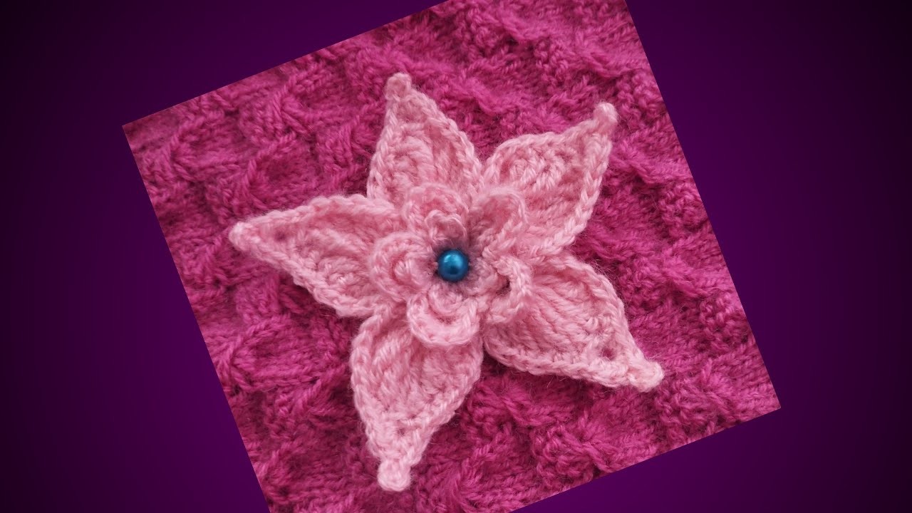 Super easy crochet flower ????