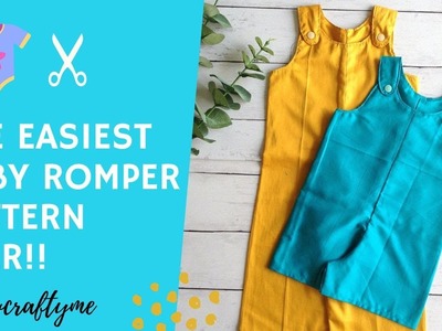The Easiest Baby Romper Sewing Pattern Ever!!