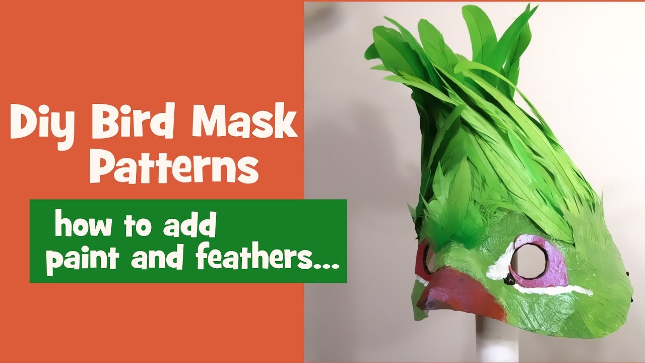 Three New Bird Mask Patterns for Mardi Gras and Fancy Dress Parties
