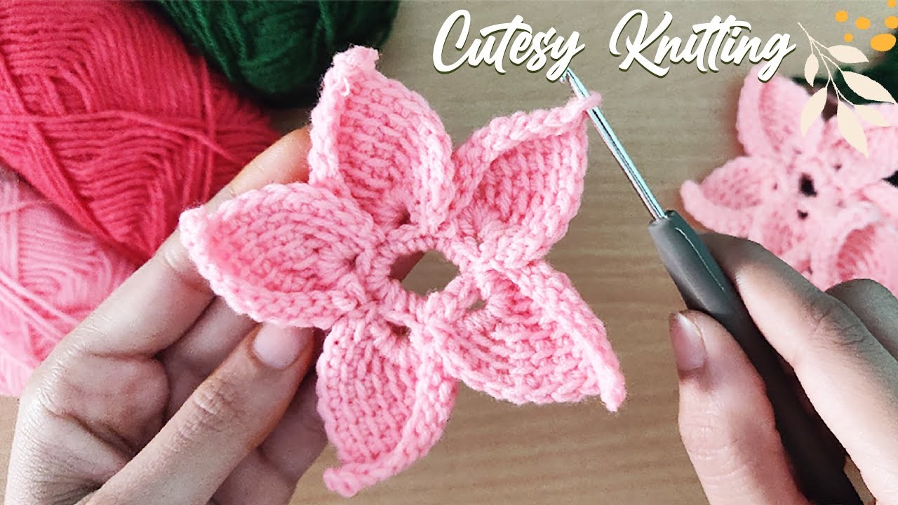 Wow !!????Awesome!????????Super Simple Tunisian Knitting Flower Motif in Crochet