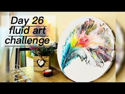 109, Dutch pour, Tropical colours WOW   #fluidart #art #acrylicpainting #challenge #amsr