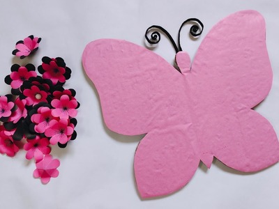 2 Beautiful Paper Butterfly Wall Hanging.Wallmate.Paper Craft for Home Decor.কাগজের ফুল.Wall Decor