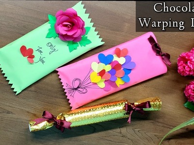 3 Chocolate Warping Ideas. Chocolate Paking for Gifts. Chocolate Gift Paking with Paper