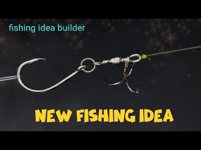 An unusual fishing device.Combination of unicorn hook with three-horned hook