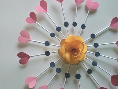 Beautiful and Easy Wall Hanging. Papercraft For Home Decoration. Paper FlowerWall Hanging. DIY
