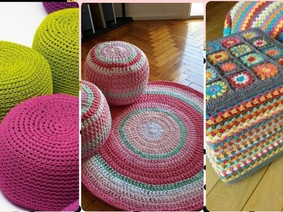 CLASSIC AND MODERN FREE CROCHET POUF PATTERN IDEAS