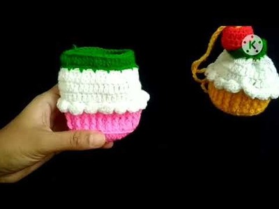Crochet Cupcake pattern bag| purse