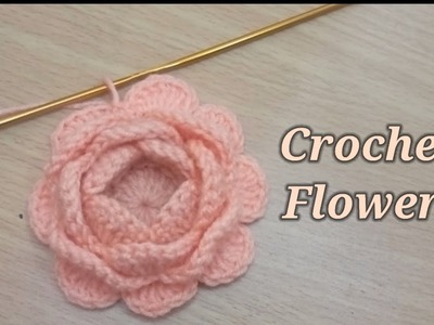 Crochet flower. how to make crochet flower by @CrochetFlowers275
