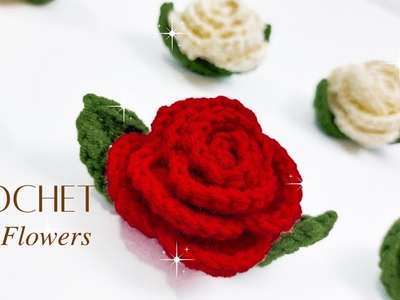Crochet Rose Flower ???? - Super Easy and Fast to Make | NHÀ LEN