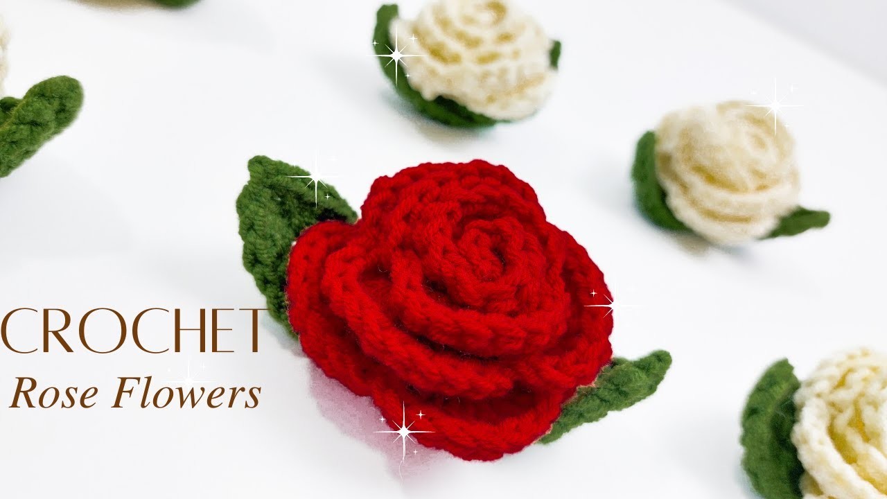 Crochet Rose Flower ???? - Super Easy and Fast to Make | NHÀ LEN