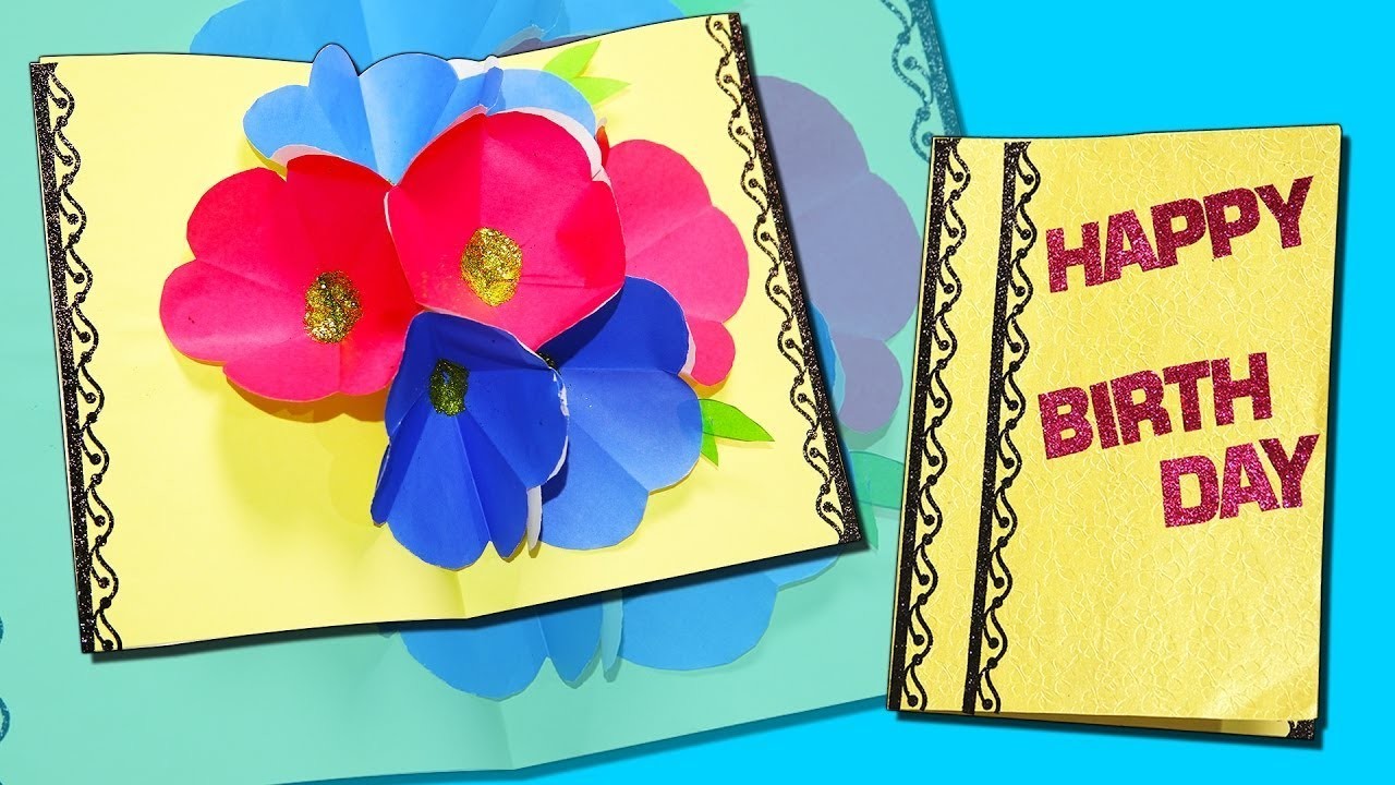 DIY 3 D Pop-Up Birthday Card - Special Birthday Card + More Craft Videos