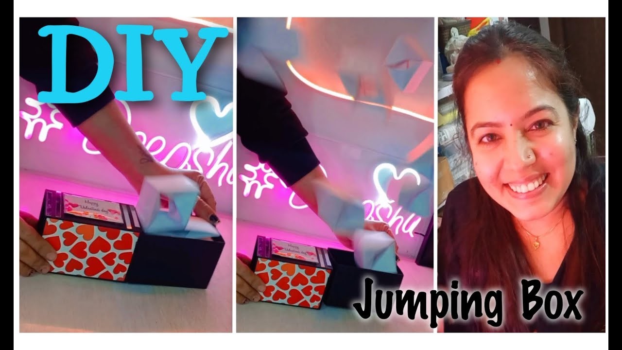 DIY Mini Jumping Box ????????. How to Make Mini Pop-Up Cubes. Jumping Box. Tutorial. Mini Surprise Box