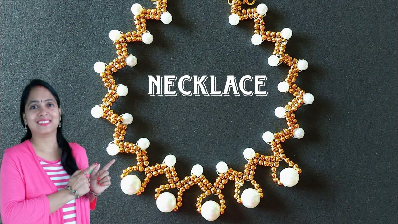 DIY Pearl Necklace Making  | Handmade  Pearl Jewelry