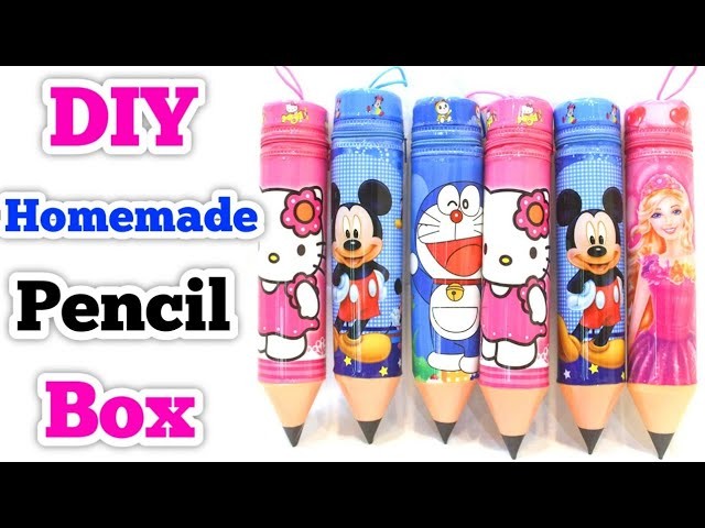 DIY : Pencil Box Using PLASTIC BOTTLE ????  How To Make Pencil Box At Home • Homemade Pencil Box Making
