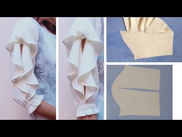 ????Frilly Butterfly Sleeve | Latest Sleeve Design????| Stylish Sleeve Design Cutting and Stitching| d.i.y