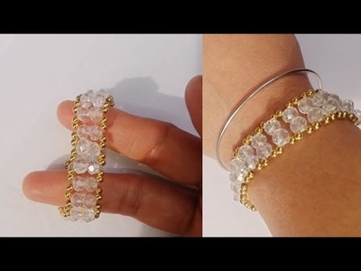 Handmade diy beads bracelet.how to make beads bracelet