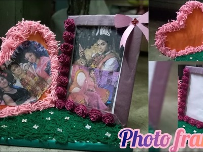 Handmade Photo frame || Valentine's Day gift || With leftover things only