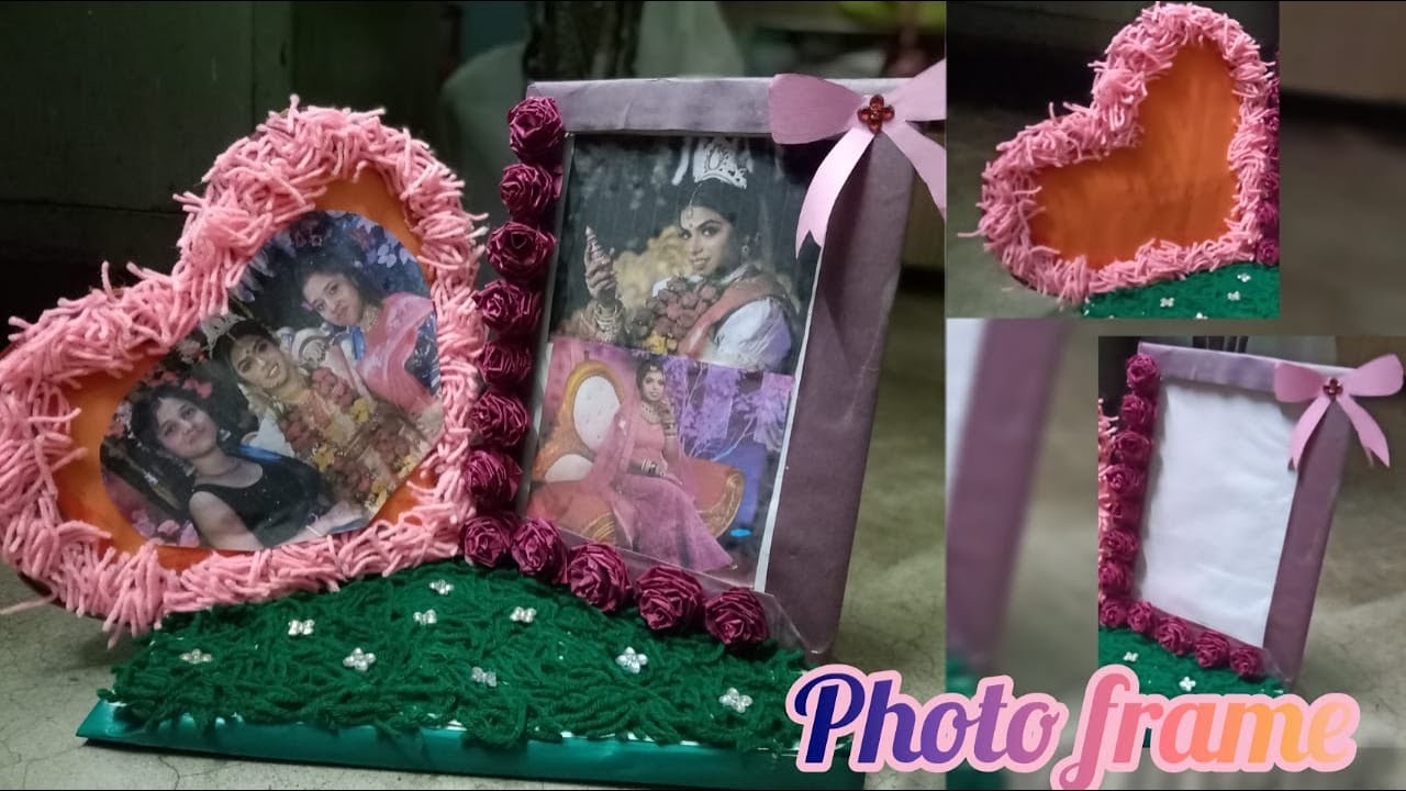 Handmade Photo frame || Valentine's Day gift || With leftover things only