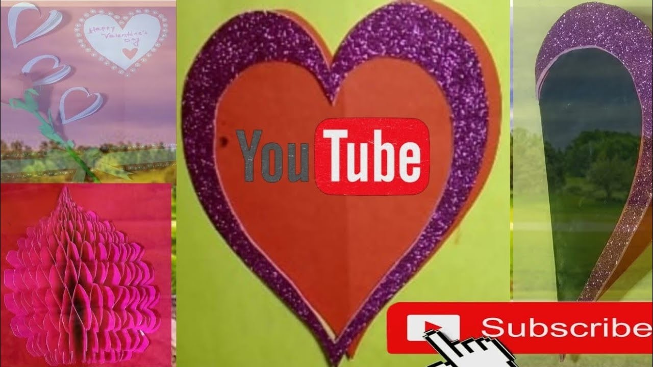 How to make 2 Beautiful Valentine's day card.Handmade Valentine's day card making.For Boyfriend.