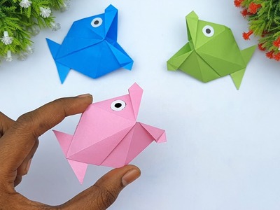 How To Make 3D Paper Fish | Handmade Origami Fish Easy Instructions | DIY Moving Paper Toy Fish