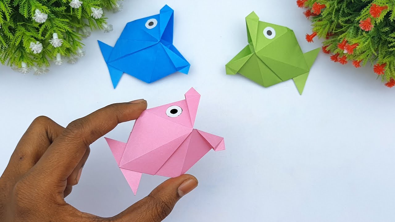 How To Make 3D Paper Fish | Handmade Origami Fish Easy Instructions | DIY Moving Paper Toy Fish