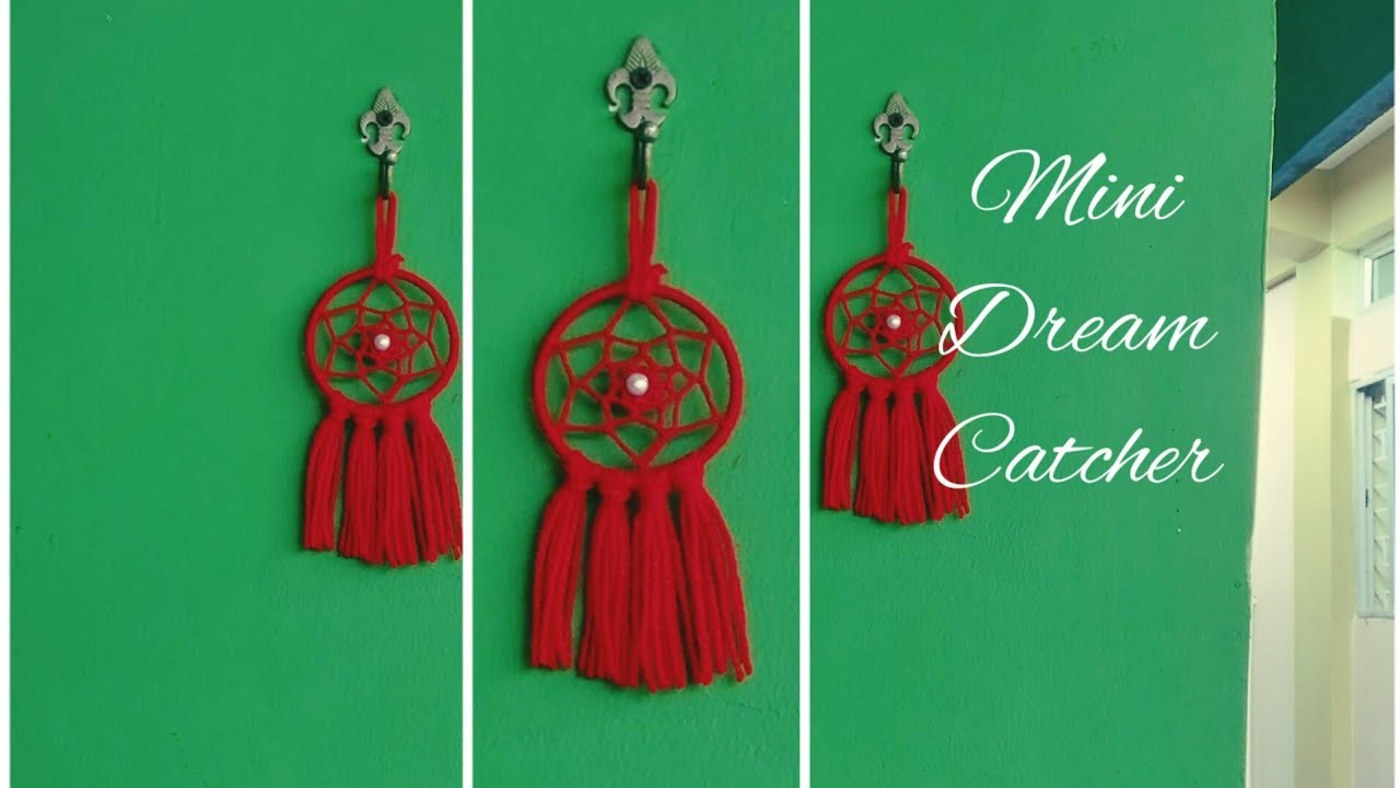 How to make a dreamcatcher |home decor idea| very easy wall hanging