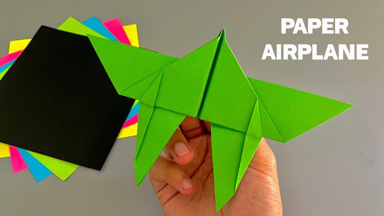 How to make a paper origami airplane | Diy
