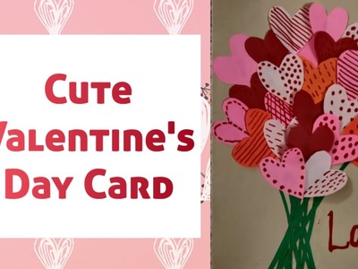 How to make a simple and cute Valentine's day card? #art #craft #papercraft #crafts #diy #love