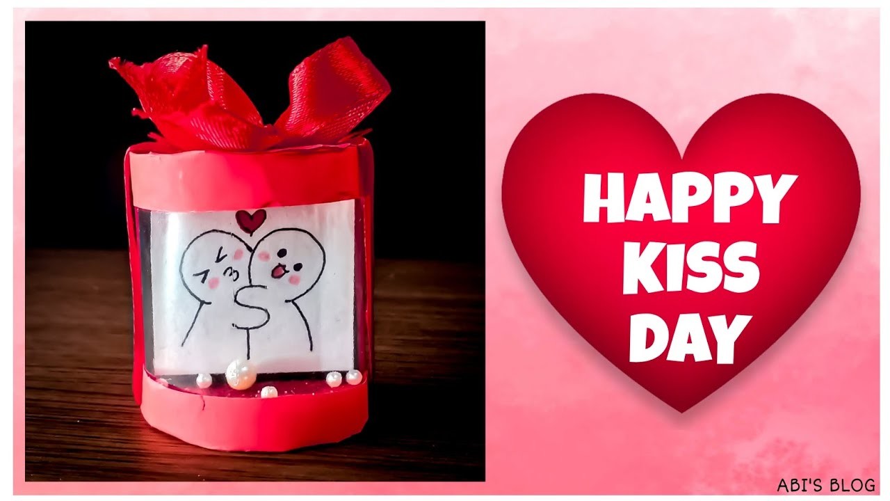 How to make beautiful handmade gift for Valentine's day|DIY Special gift for Kiss Day @ABI'S BLOG