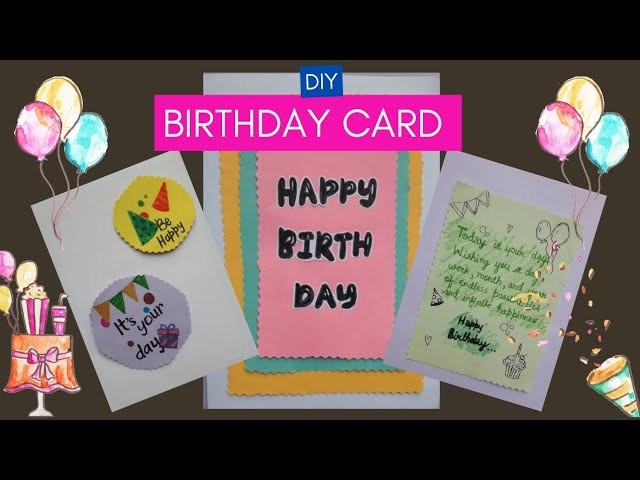How to make birthday card #diy #artandcraft #greetingcard #youtubevideo #handmade #birthday #card
