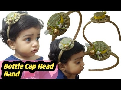 How To Make Mini Hat |HairBand Making|Head BandMaking| Plastic bottleCap HairBand Making|Craft works