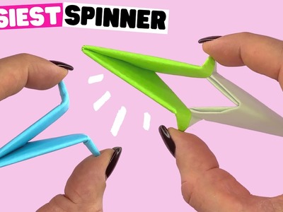 How to make origami SPINNER EASY, origami fidget spinner