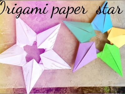 How to make paper ???? star ????????????  ORIGAMI PAPER.