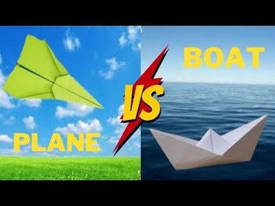 How to make the Easiest Paper Ship and Airplane, Easy Origami