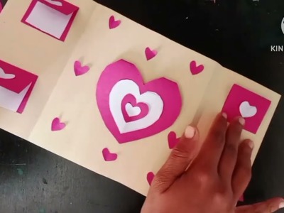 How to make valentine's day card.handmade valentine's day card easy