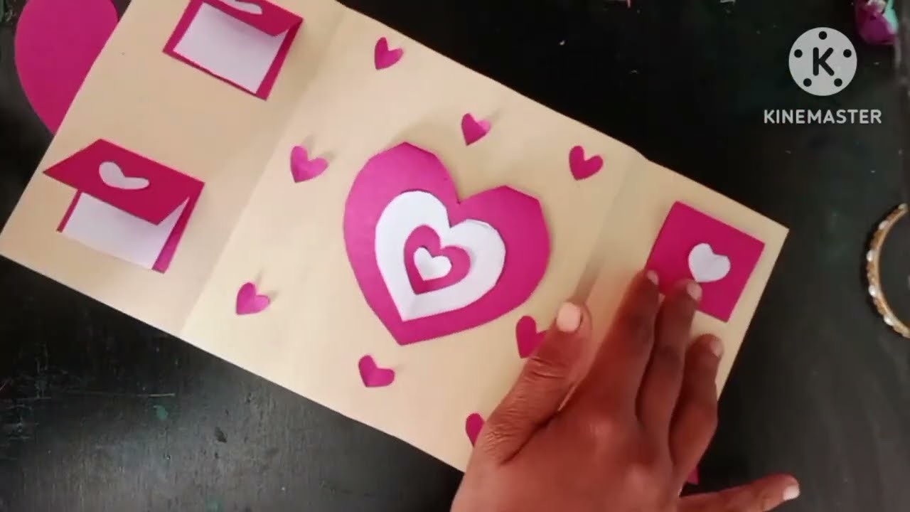 How to make valentine's day card.handmade valentine's day card easy