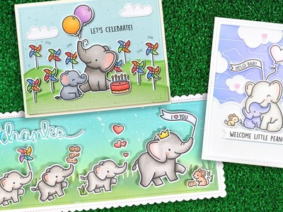 Intro to Elephant Parade & Elephant Parade Add-On + 3 cards from start to finish