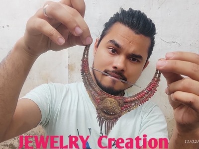 Jewellery Creation|Necklace|Pandan|Patta| How to made all. .????????????????????????????