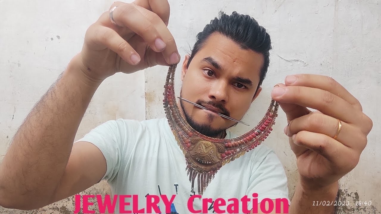 Jewellery Creation|Necklace|Pandan|Patta| How to made all. .????????????????????????????