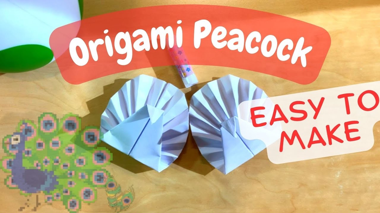 Make An EASY Origami Peacock Step by Step for Beginners