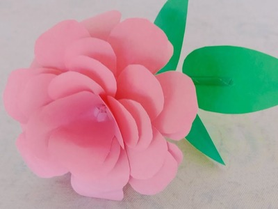 Making paper flower craft| home decoration ideas| amazing paper flower|very simple paper flower