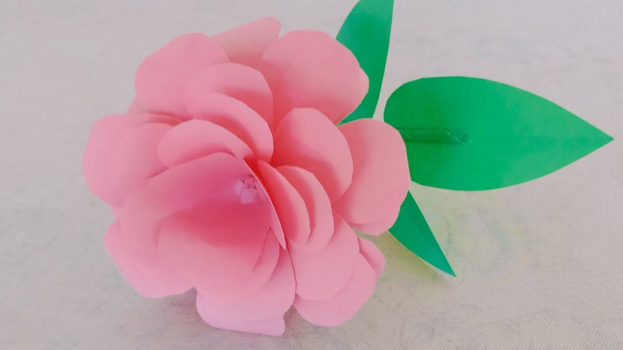 Making paper flower craft| home decoration ideas| amazing paper flower|very simple paper flower