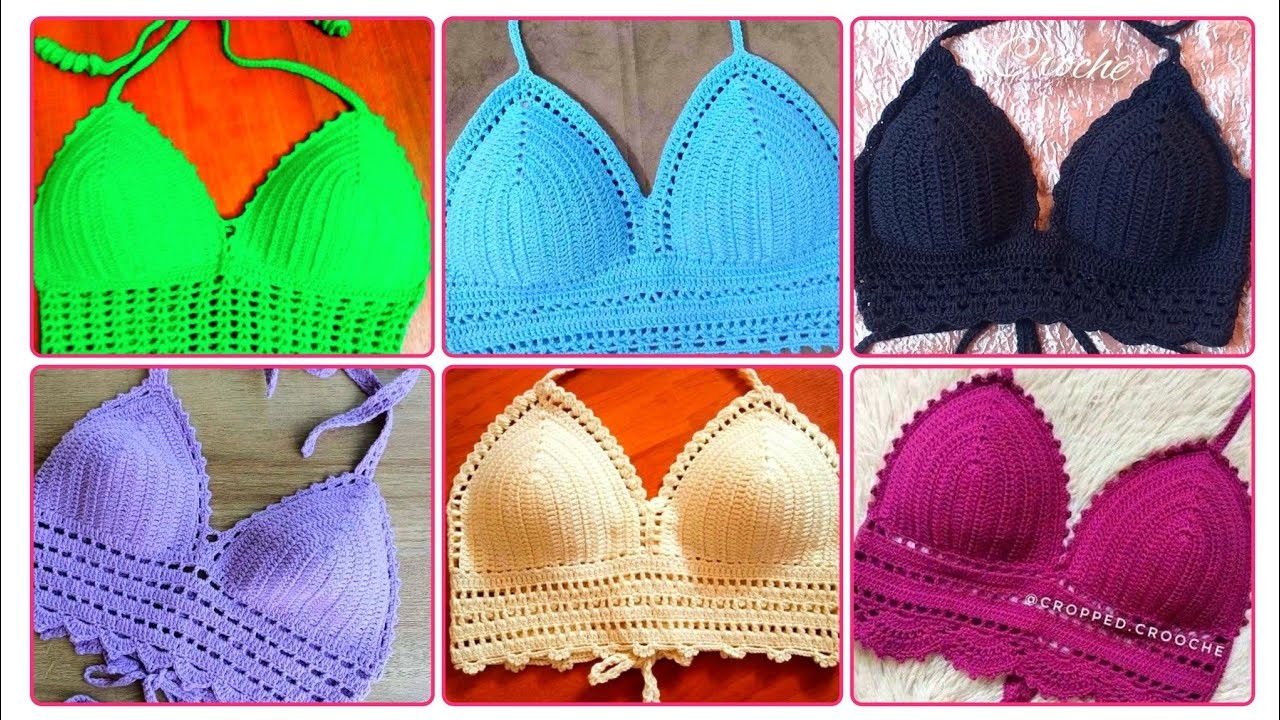 NEW Crochet Bikini Top Pattern For Any Size