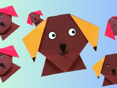 Origami DOG easy | DIY paper crafts Origami DOG face | crafty paper