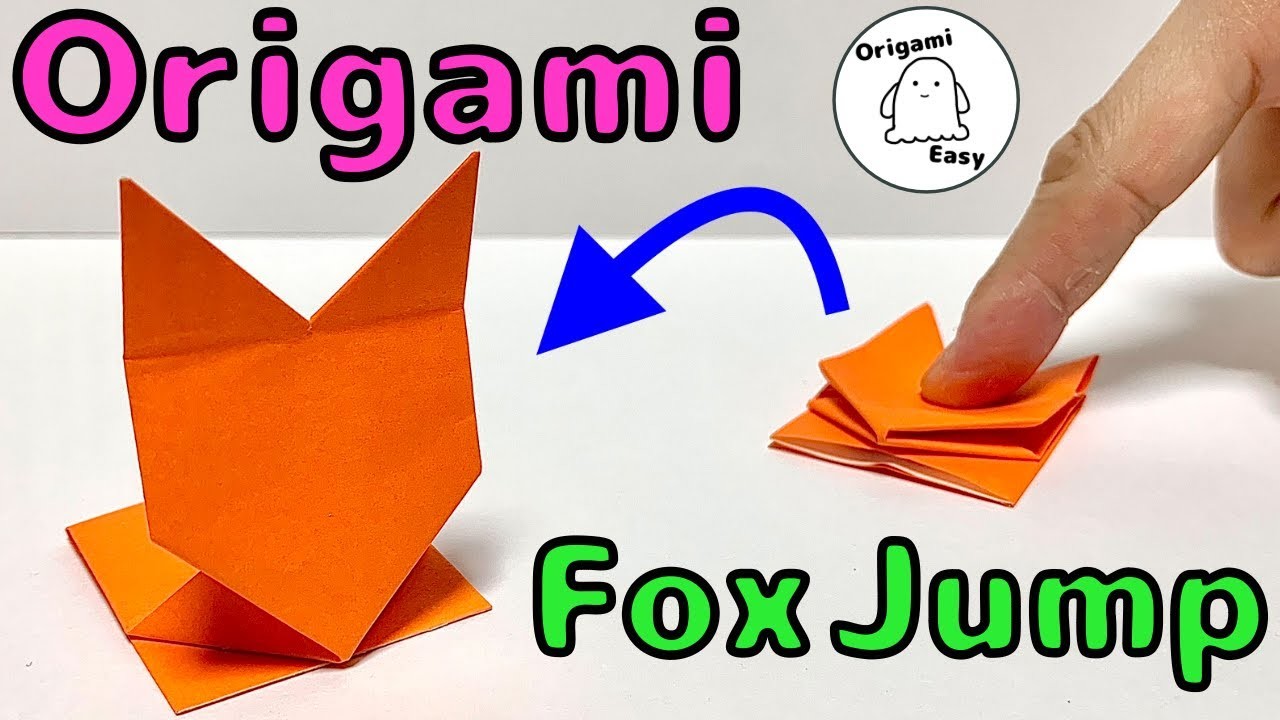 Origami Easy [Fox Jump] How to make Animal Toy