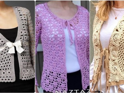 Outstanding and Gorgeous crochet work pattern vest jacket new designs pattern for girls & women 2023